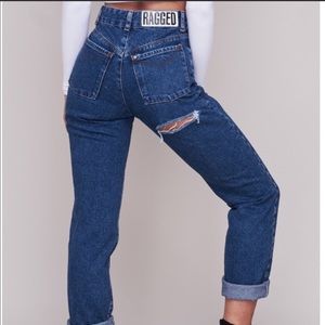 Ragged Priest Butt-Cut Jeans - Midwash